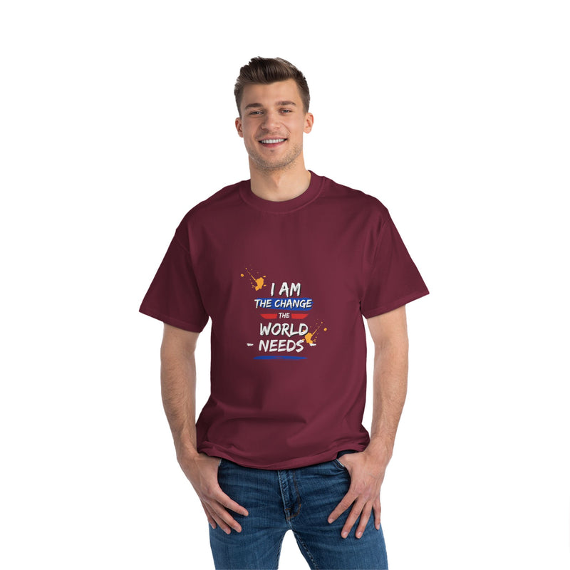 The Change the World's need Beefy-T®  Short-Sleeve T-Shirt