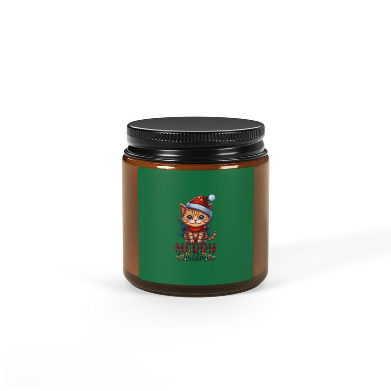 Scented Soy Candle (Multi-Size, Amber Jar)