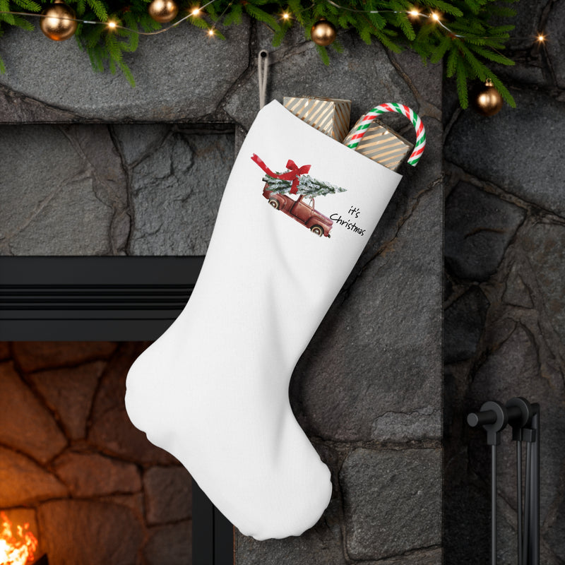 I'ts Christmas Santa Stocking