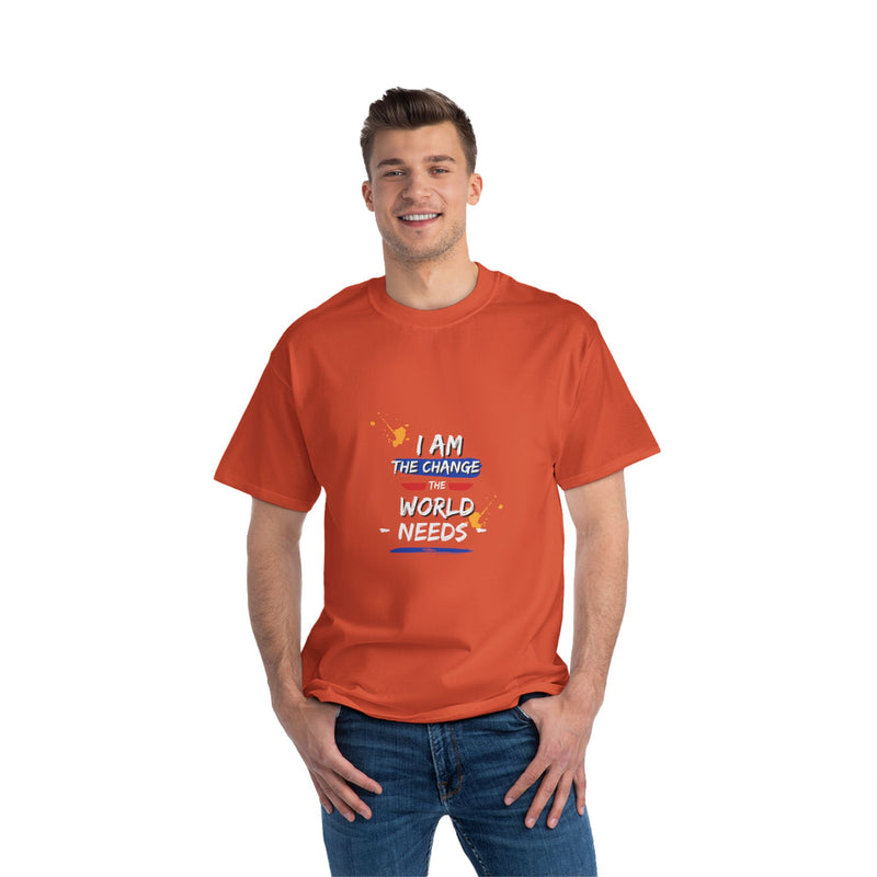 The Change the World's need Beefy-T®  Short-Sleeve T-Shirt