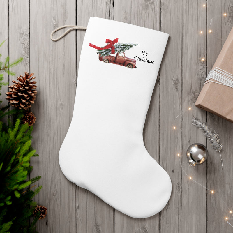 I'ts Christmas Santa Stocking