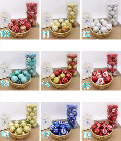 Christmas ball, bright ball, 6cm24, Christmas decorations