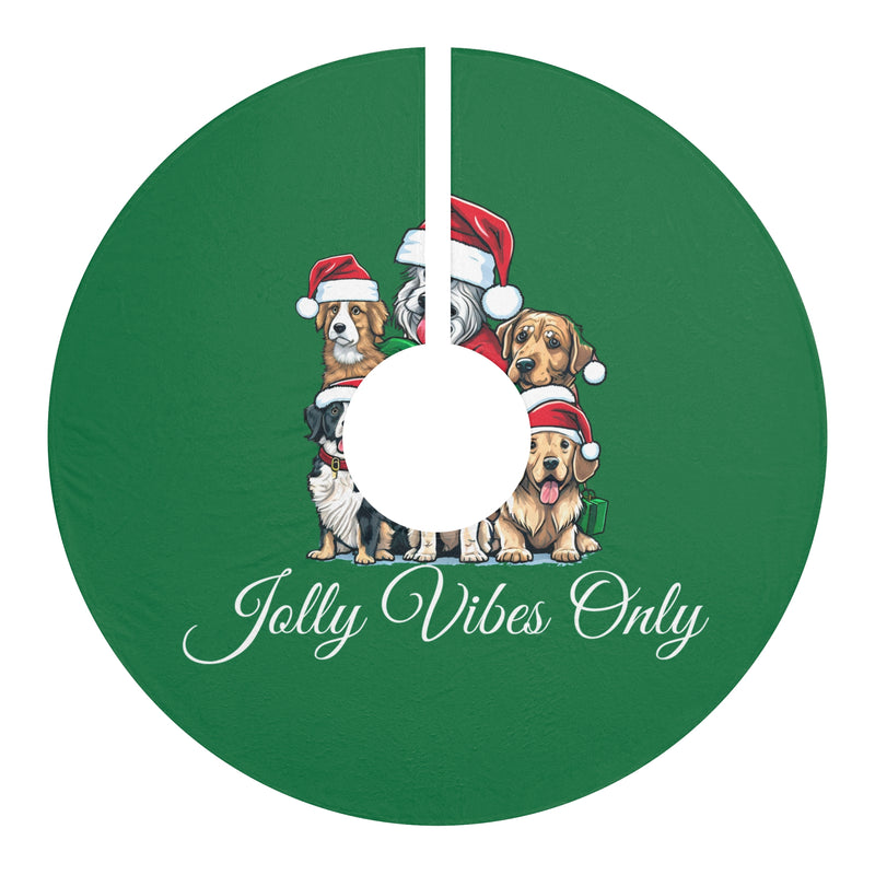 Jolly Vibes Only Christmas Tree Skirts