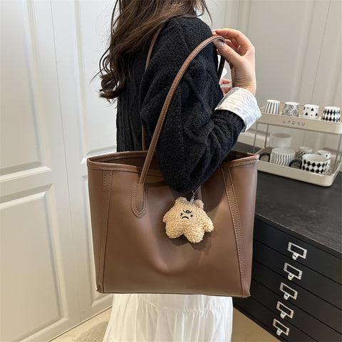 Elegant Commuter Textured Handbag Women's Polyester