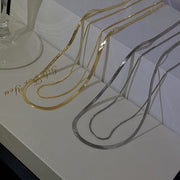 Double Layer Snake Bone Sterling Silver