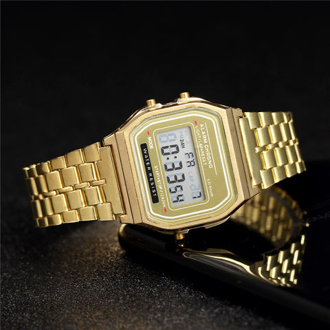 LED Electronic Watch Steel Band