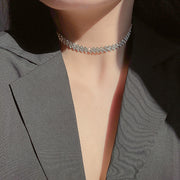 Full Rhinestone Necklace Necklace Clavicle Chain Necklace