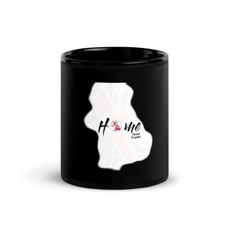 Uk themed Black Glossy Mug