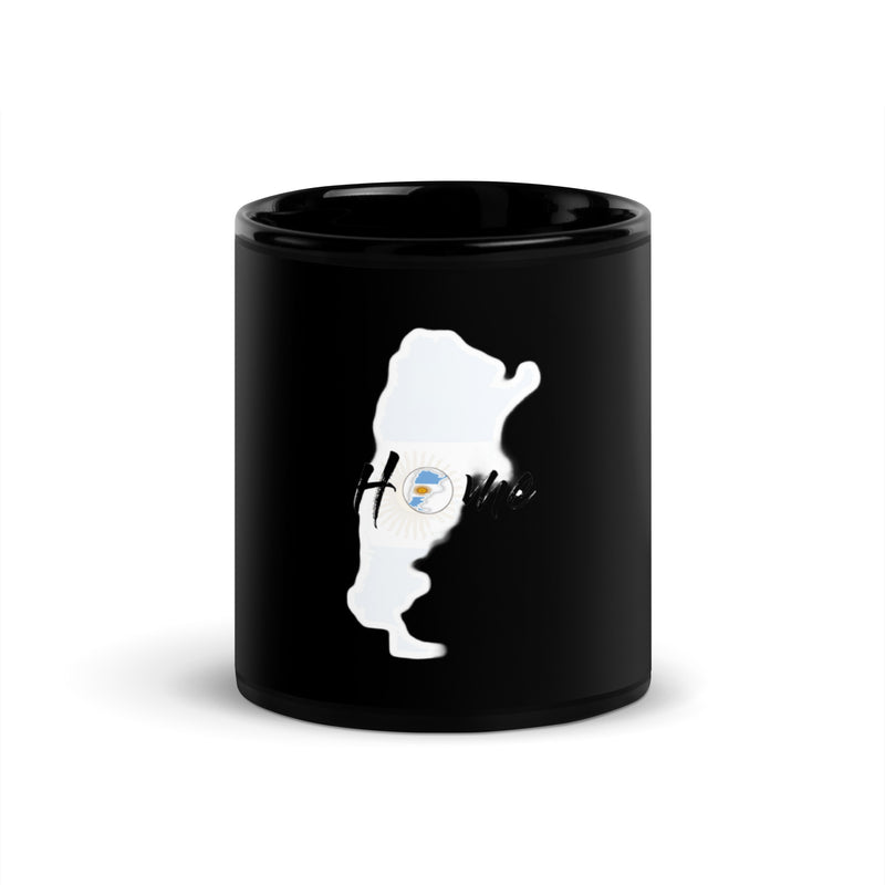 Argentina themed Black Glossy Mug