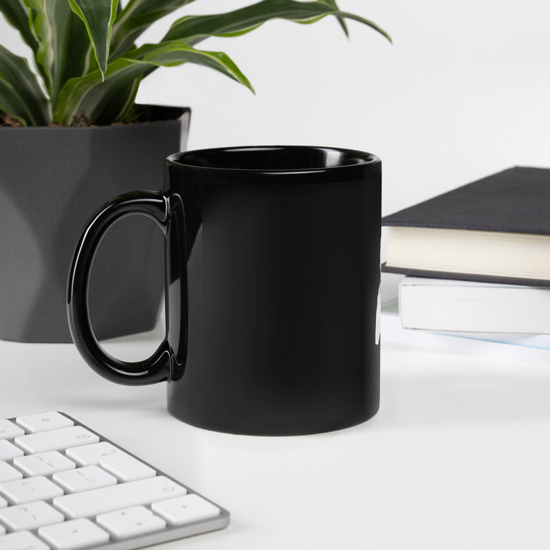 Uganda themed Black Glossy Mug