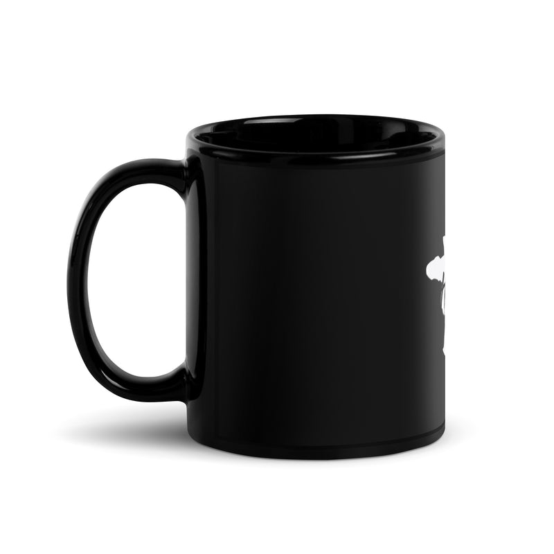 French themed Black Glossy Mug