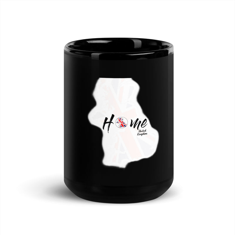 Uk themed Black Glossy Mug