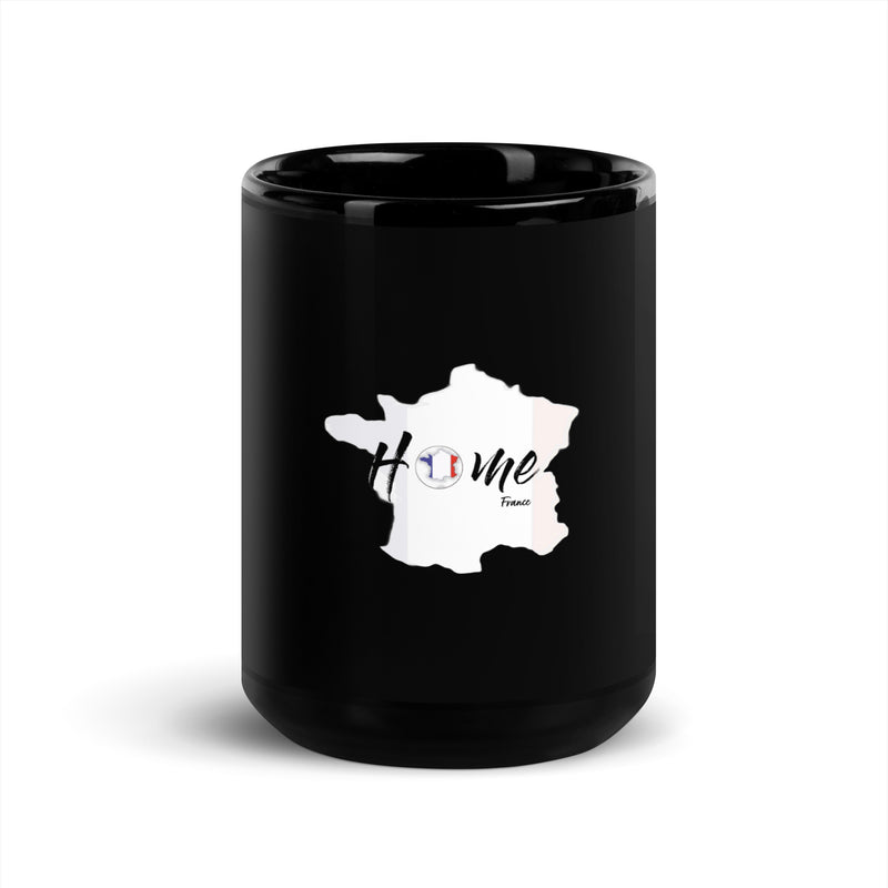 French themed Black Glossy Mug