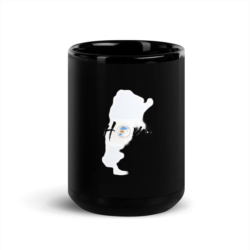 Argentina themed Black Glossy Mug