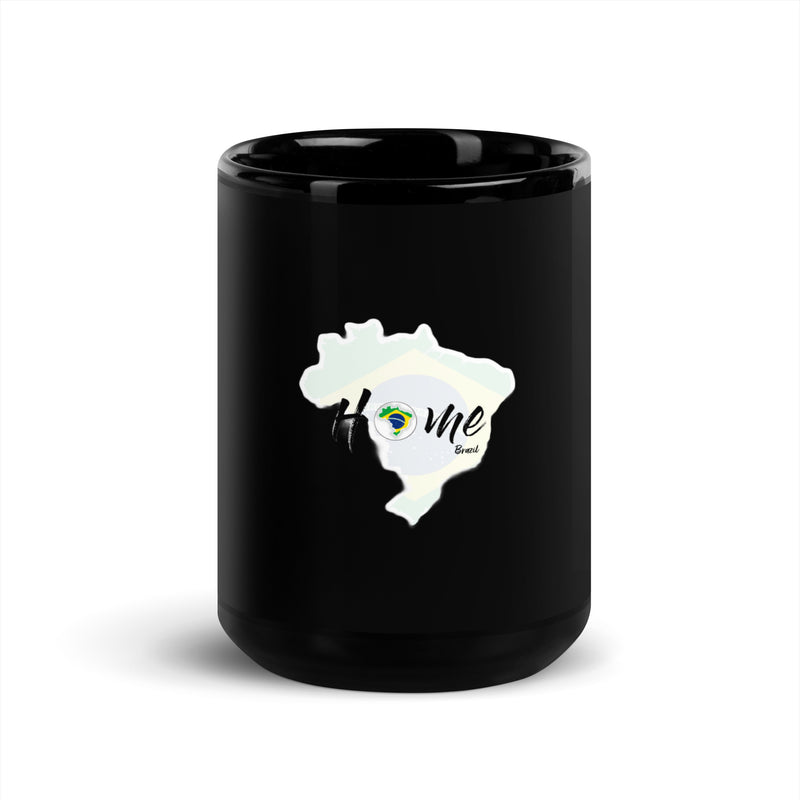 Brazil themed Black Glossy Mug