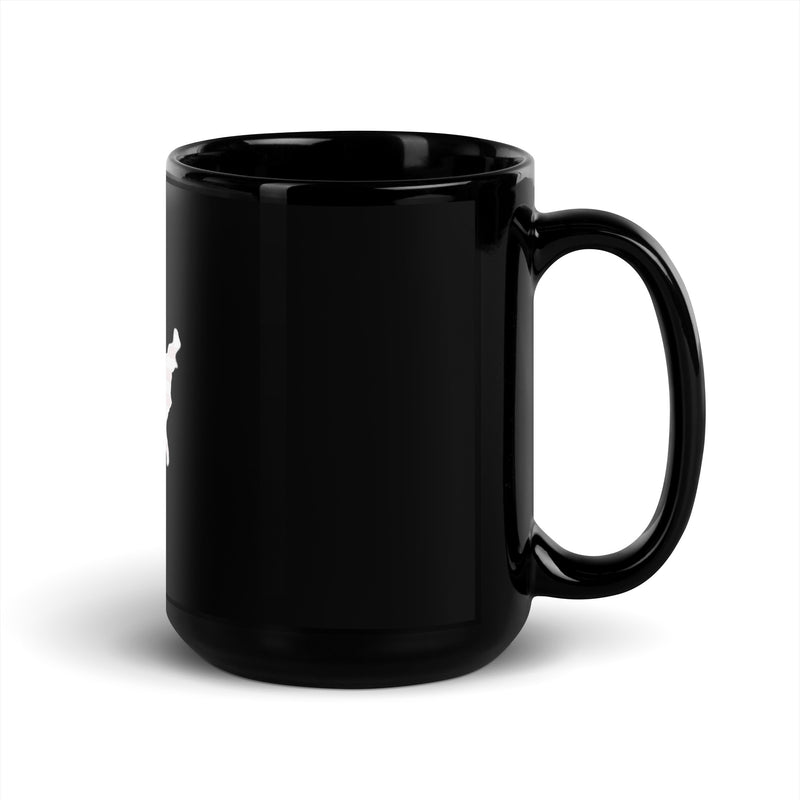 USA themed Black Glossy Mug