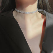 Full Rhinestone Necklace Necklace Clavicle Chain Necklace