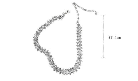 Full Rhinestone Necklace Necklace Clavicle Chain Necklace