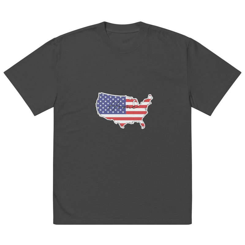 USA Oversized faded t-shirt