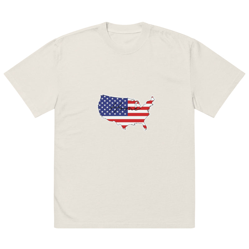 USA Oversized faded t-shirt