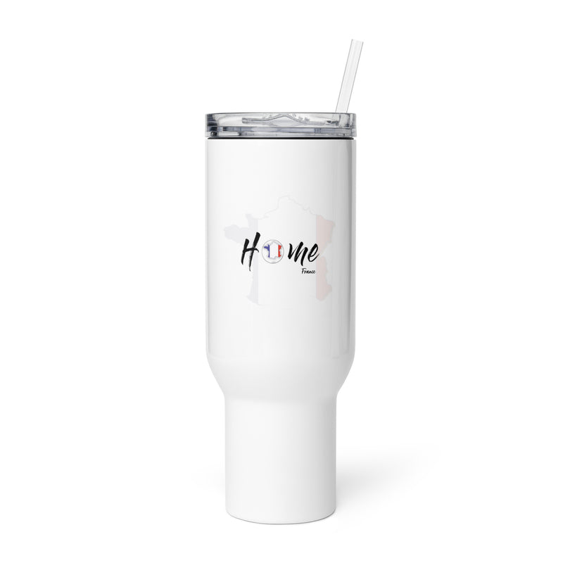 France themed Travel mug with a handle