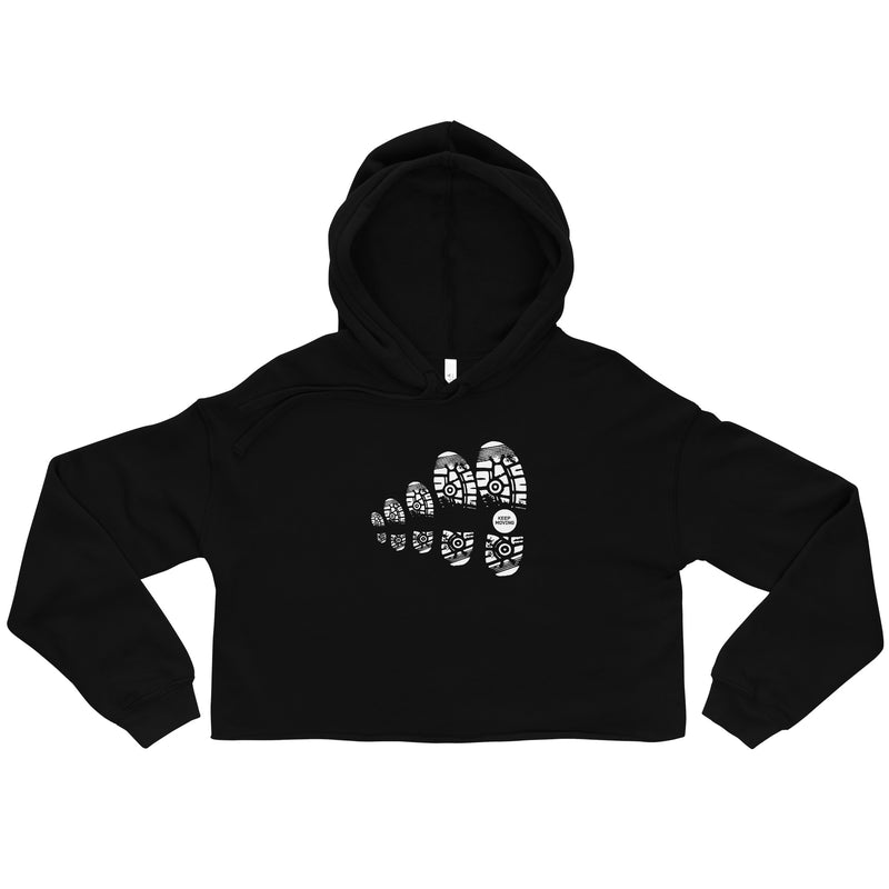 Keep moving Crop Hoodie