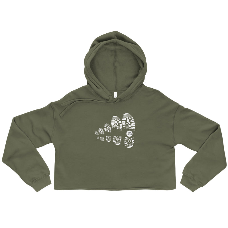 Keep moving Crop Hoodie